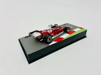 FERRARI: A 1:43 scale model by IXO of the Ferrari 1977 312 T2 driven by Niki Lauda in the 1977 Brazilian Grand Prix, together with display case [Location: Sydney] - 3