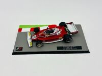 FERRARI: A 1:43 scale model by IXO of the Ferrari 1977 312 T2 driven by Niki Lauda in the 1977 Brazilian Grand Prix, together with display case [Location: Sydney] - 4