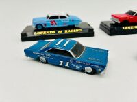 STOCK CARS: Four 1:43 scale models by Legends of Racing including a Dodge Daytona, a Hudson Hornet and two models of the Ford Galaxie [Location: Sydney] - 5