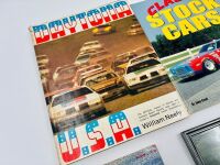 STOCK CARS: Four books on early stock car racing, together with a framed photo and two stickers [Location: Sydney] - 2