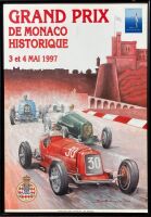 MONACO: A framed poster of the 1997 Historic Grand Prix, 43cm x 61cm