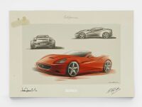 FERRARI: An original Sales Brochure for the California, hardcover - 5