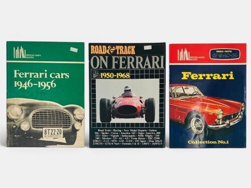 FERRARI: A group of three softcover books