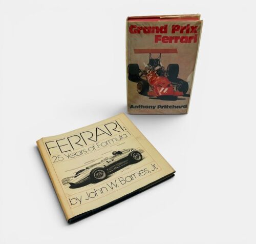 94 · FERRARI: A pair of hardcover books covering Formula One