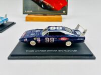 DODGE DAYTONA: Two 1:43 scale models of the Dodge Daytona by Universal Hobbies with display cases, together with a softcover book 'Chrysler, Plymouth & Dodge Stock Cars' by Dr. John Craft [Location: Sydney] - 6