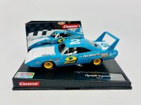 PLYMOUTH SUPERBIRD: A 1:32 scale Plymouth Superbird slot car by Carrera Digital with original display case [Location: Sydney]