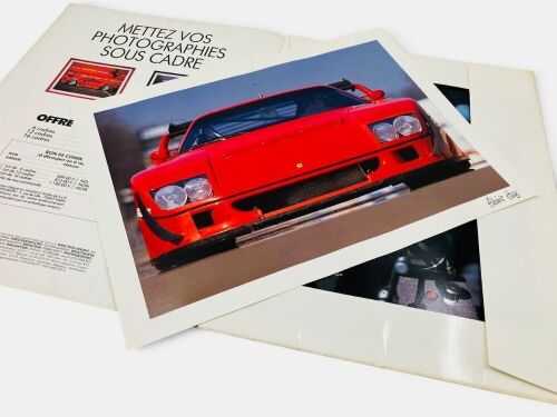 FERRARI: A portfolio of 16 unframed photographs of the F40 by Alberic Haas by Hors-Série Auto Passion