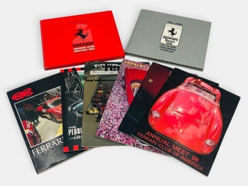 FERRARI: A group of Ferrari Club of America publications, event programmes and a copy of "Ferrari Album: 2" edited by Jonathan Thompson