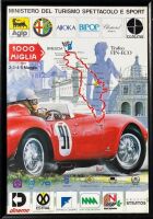 MILLE MIGLIA: A framed poster from the 1991 edition, 37cm x 53cm