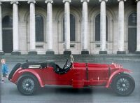 ALFA ROMEO: A group of three framed colour photographs of the 8C 2300 Le Mans Team Car '2111005' formerly owned by Kerry Manolas racing at Laguna Seca in 1996, various sizes - 4