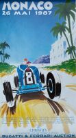 MONACO: A framed poster of the 1989 Christie's Monaco auction, 56cm x 77cm together with three unframed posters - 4