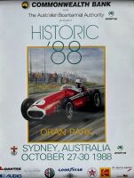AMAROO PARK: A framed poster of the 1991 Historic Car Racing meet, 46cm x 68cm - 4