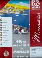 MONACO: A framed poster of the 1966 Grand Prix Automobile, 41cm x 61cm - 3