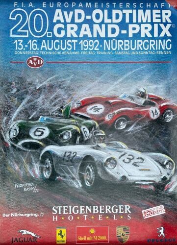 HISTORIC RACING: A collection of unframed posters from various historic racing events