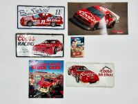 BILL ELLIOTT: Three Bill Elliott novelty licence plates together with a photo, a keyring and softcover book 'Ford, Lincoln & Mercury Stock Cars' by Dr. John Craft [Location: Sydney]