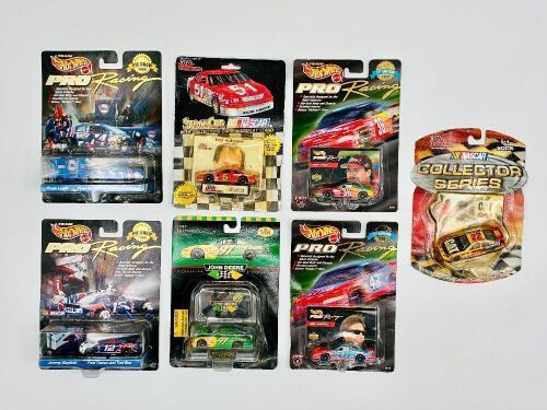317 · NASCAR: Seven 1:64 scale Nascar models from the 1990s and early 2000's by Racing Champions and Hot Wheels, all in original packaging [Location: Sydney]