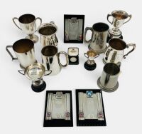 TROPHIES: The Collins Family Trophy Collection, consisting of a large group of trophies and plaques awarded to former Ferrari Grand Prix driver Peter Collins and his father Pat Collins - 4