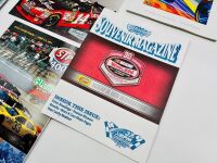 NASCAR: Three signed flyers including one by Richard Petty together with four event programmes and one badge [Location: Sydney] - 8