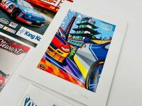 NASCAR: Three signed flyers including one by Richard Petty together with four event programmes and one badge [Location: Sydney] - 10