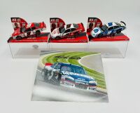 KASEY KAHNE: Three 1:32 scale Nascar slot cars by SCX including one signed model together with a signed photograph [Location: Sydney] - 2