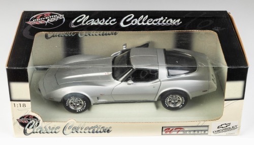CHEVROLET: A 1:18 scale UT models 1978 Chevrolet Corvette model, in special Corvette 25th anniversary packaging, product number 21072