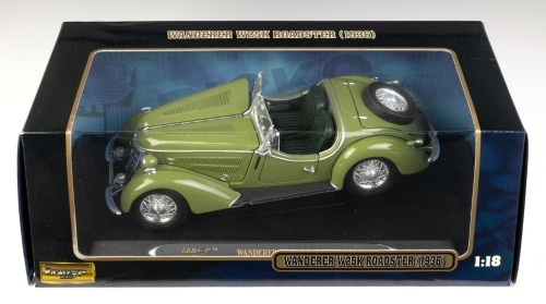 8 · WANDERER: A Ricko 1:18 scale 1936 Wanderer W25K roadster model, product model number 32108
