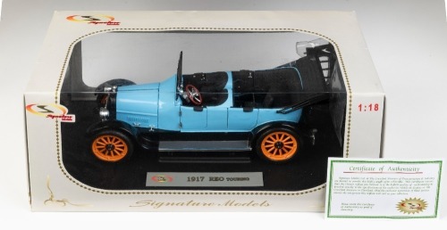 14 · REO: A Signature models 1:18 scale 1917 REO touring model, a unique piece that was released by the Crawford Museum in Ohio, product model number 18105