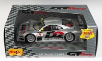 MERCEDES BENZ: A Maisto 1:18 scale Mercedes Benz CLK-GTR model, product number 38848