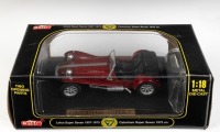 CATERHAM: A 1:18 scale Anson metal series Caterham Super Seven model, product number 30317-W