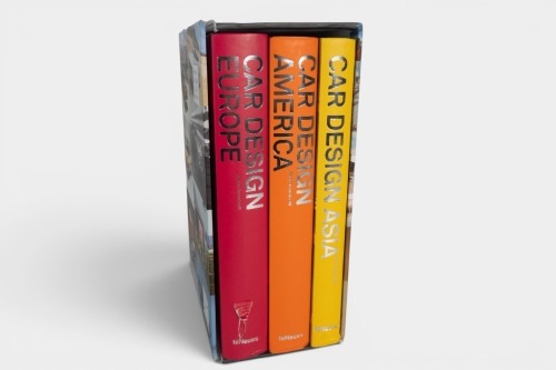 81 · CAR DESIGN: 'Car Design America, Europe & Asia' by Paolo Tumminelli, three volume hardcover book set in slipcase