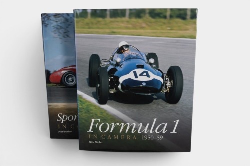 FIFTIES MOTOR RACING: Two hardcover books relating to 1950s motor racing by Paul Parker