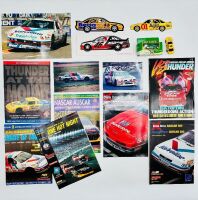 NASCAR AUSCAR: A group of Australian NASCAR and AUSCAR items including three photos, seven programs, two 1:64 scale models, two posters and stickers [Location: Sydney]