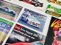 NASCAR AUSCAR: A group of Australian NASCAR and AUSCAR items including three photos, seven programs, two 1:64 scale models, two posters and stickers [Location: Sydney] - 2