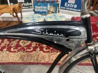 BICYCLE: A Schwinn Jaguar Mark IV bicycle, circa 1950's with branded Mesinga seat, branded Schwinn rubber grips and replaced pedals [MORE PHOTOS ADDED] - 6