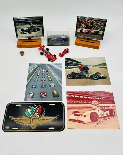INDIANAPOLIS 500: A group of items showcasing the Indianapolis 500 during the 1960s and 1970s [Location: Sydney]