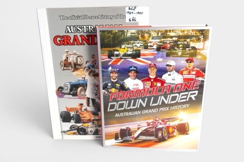 AUSTRALIAN GP: Two hardcover books relating to Australian Grand history