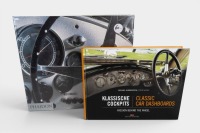 DASHBOARDS: Two hardcover books relating to classic car dashboards