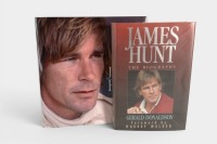 JAMES HUNT: Two hardcover books relating to James Hunt