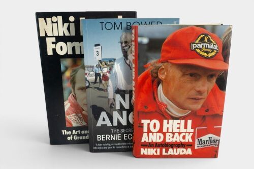 168 · NIKI LAUDA / BERNIE ECCLESTONE: Three books relating to Niki Lauda & Bernie Ecclestone