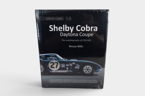 183 · SHELBY: 'Great Cars #14 - Shelby Cobra Daytona Coupe - The Autobiography of CSX2300' by Rinsey Mills, still sealed hardcover book, 2020