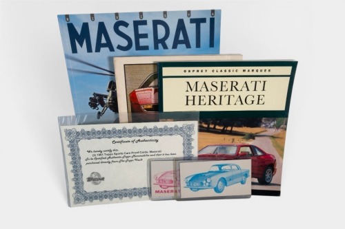 MASERATI: Four Maserati items of literature