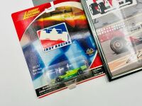 INDY CAR: Six photos including two framed items signed by Al Unser Jr and Tony Bettenhausen, together with a 1:64 scale model by Johnny Lightning [Location: Sydney] - 8