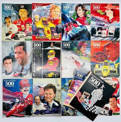 332 · THE INDIANAPOLIS 500 YEARBOOK: A group of 14 issues of the 'Indianapolis 500 Yearbook' [Location: Sydney]