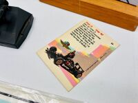 A.J. FOYT: Five A.J. Foyt Indycar items including a hardcover book, a media guide, a 1:43 scale model, a trading card and a poster [Location: Sydney] - 7