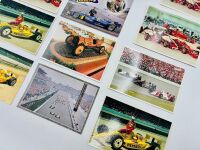 INDIANAPOLIS 500: A 1996 Micro Machine 'Indianapolis 500 Race Veterans' four car set with 19 Indy 500 postcards and nine badges [Location: Sydney] - 3