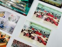 INDIANAPOLIS 500: A 1996 Micro Machine 'Indianapolis 500 Race Veterans' four car set with 19 Indy 500 postcards and nine badges [Location: Sydney] - 5