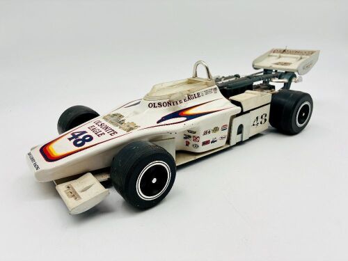 DECANTER: A large Dan Gurney Eagle race car decanter, 49 cm long [Location: Sydney]