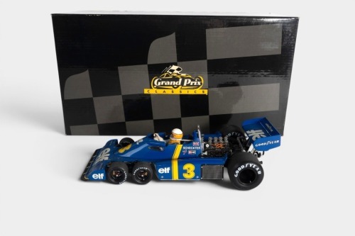 TYRRELL FORD: A highly detailed Exoto 1:18 scale 1976 Tyrrell Ford P34 in original box