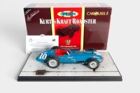 KURTIS KRAFT: A Carousel 1, 1:18 scale 1955 Kurtis Kraft Roadster, Indianapolis 500 entrant (#4504) with COA in original box