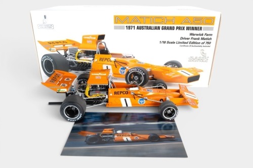 96 · MATICH: A limited edition (of 750) 1:18 scale model of the Frank Matich A50